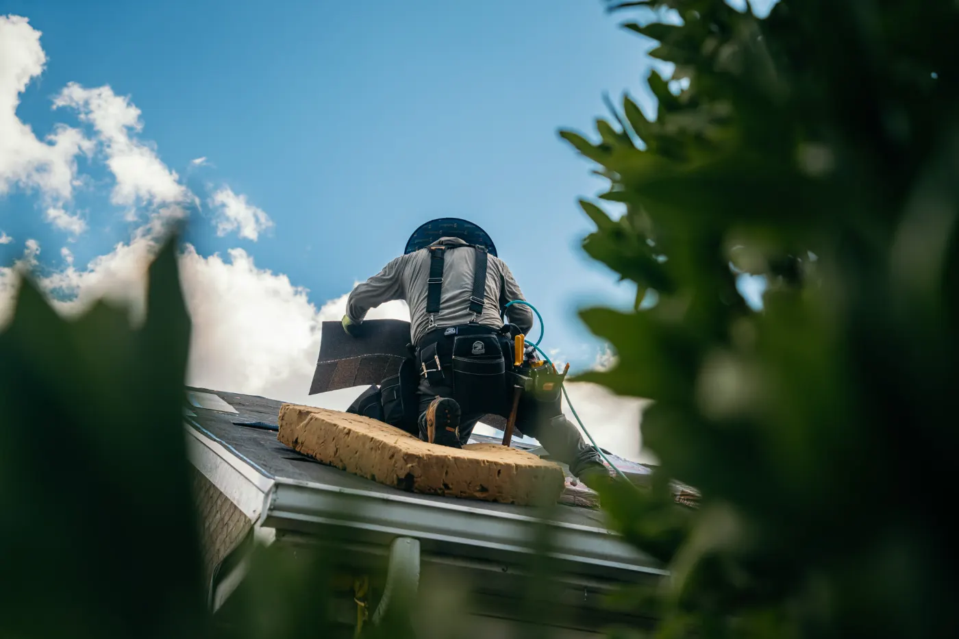 Tarping and dry-in on a Seelyville commercial roof